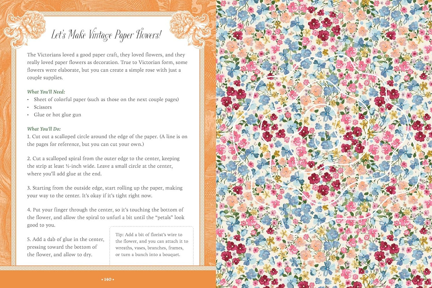 VINTAGE BLOSSOMS BLOOMS STICKER ACTIVITY BOOK