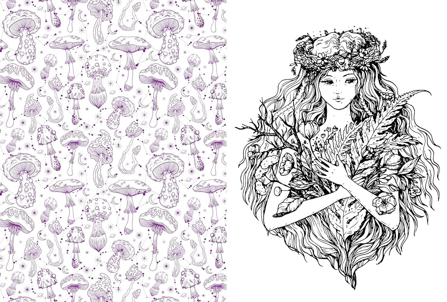 FOREST FAIRIES MUSHROOMS GOBLINS 500 STICKERS