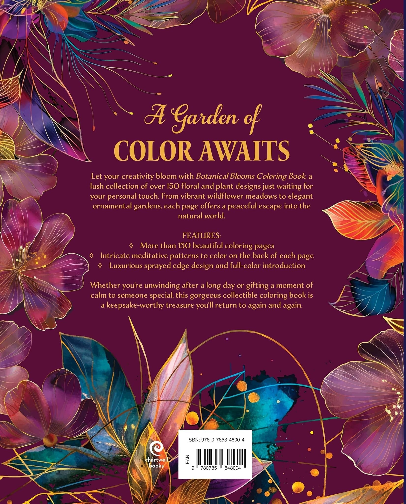 BOTANICAL BLOOMS COLOURING BOOK ENCHANTING FLORALS