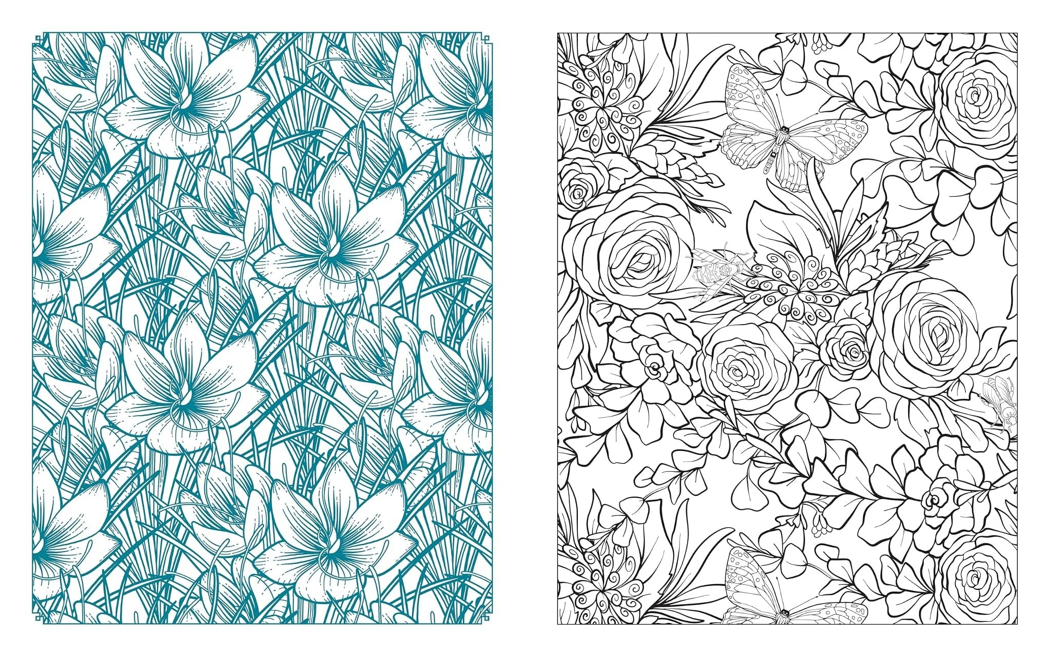 BOTANICAL BLOOMS COLOURING BOOK ENCHANTING FLORALS