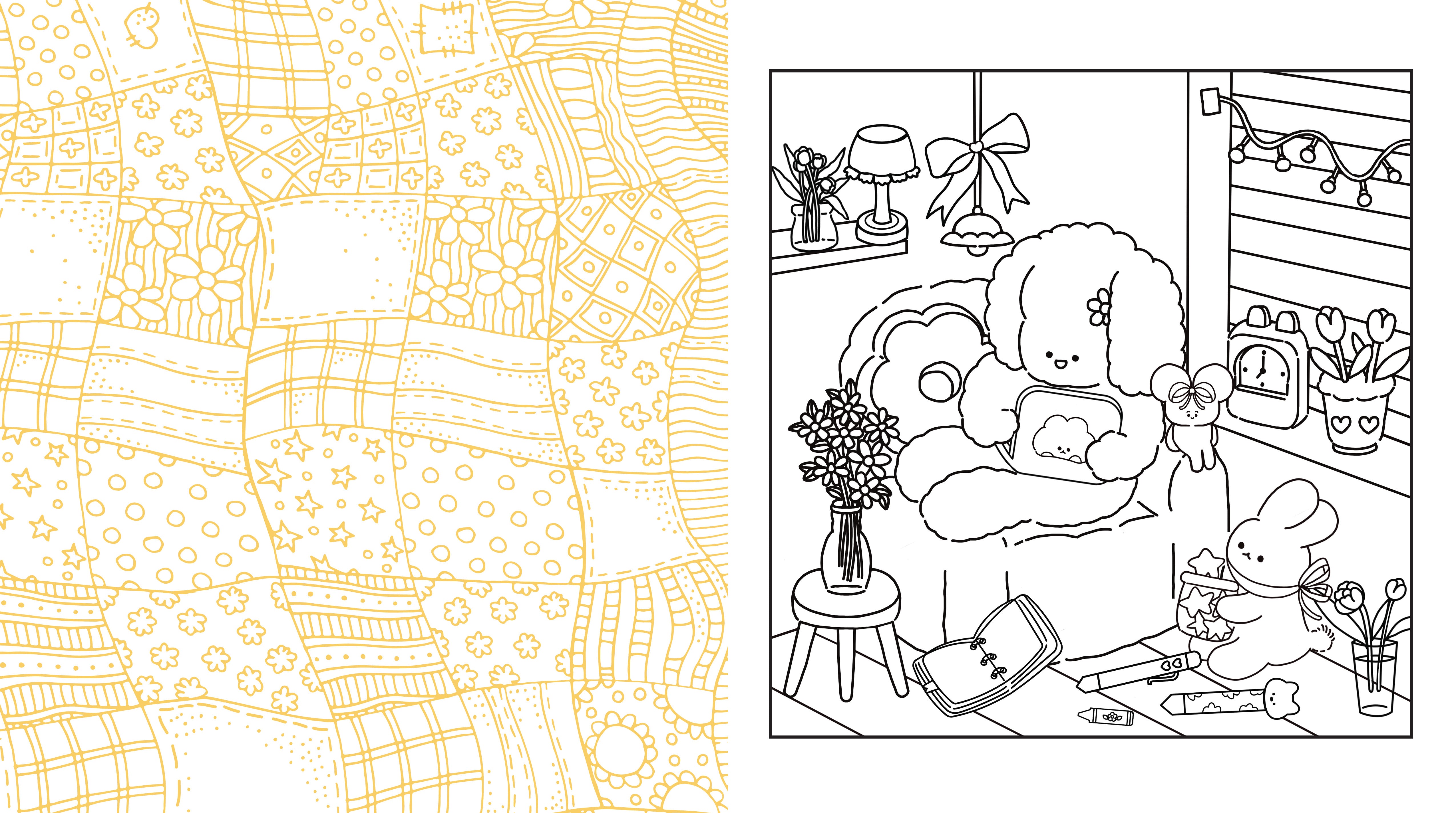COZY & CALM STRESS RELIEF COLORING BOOK