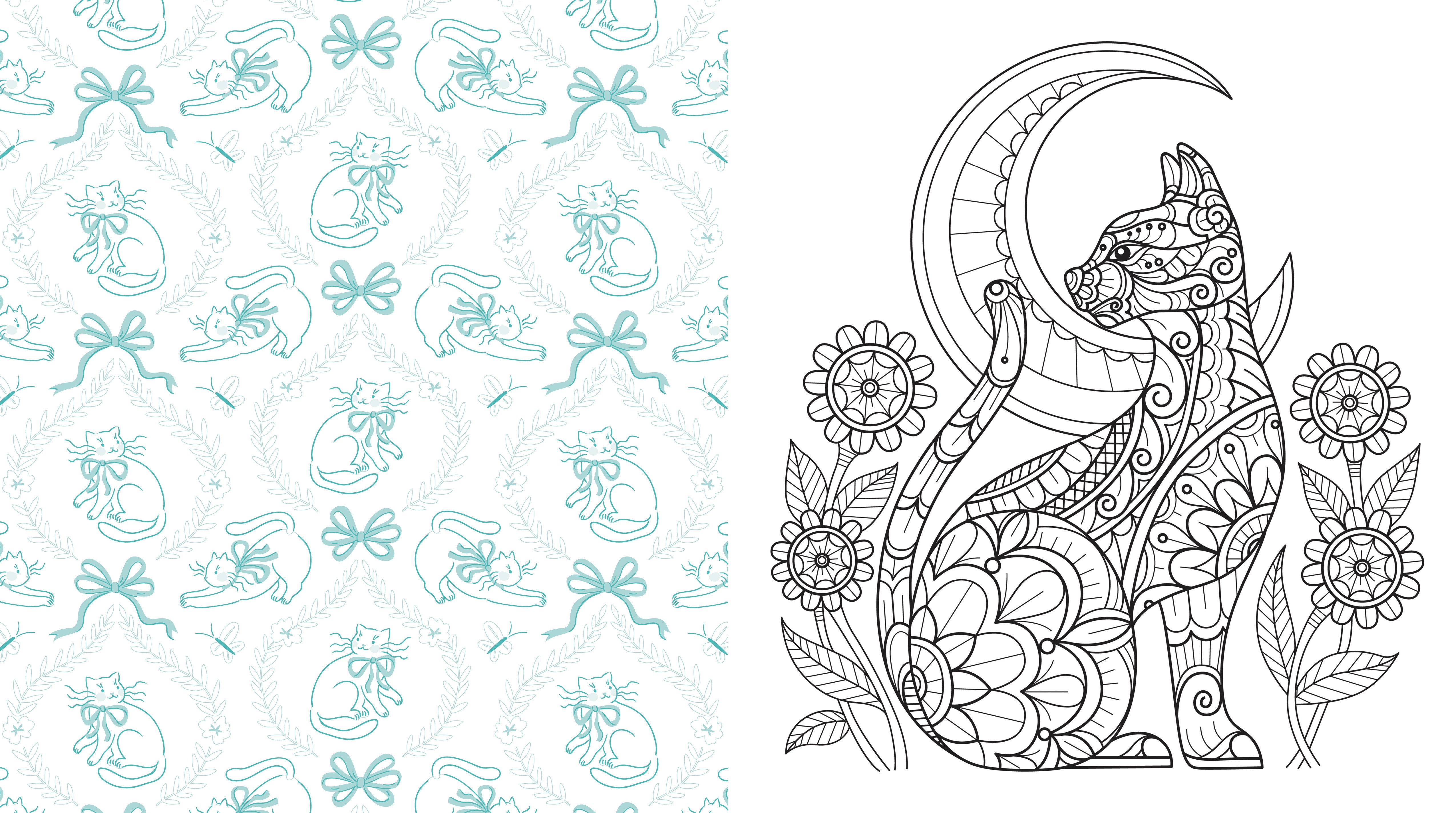 CUTE KITTENS EVERYWHERE COLORING BOOK