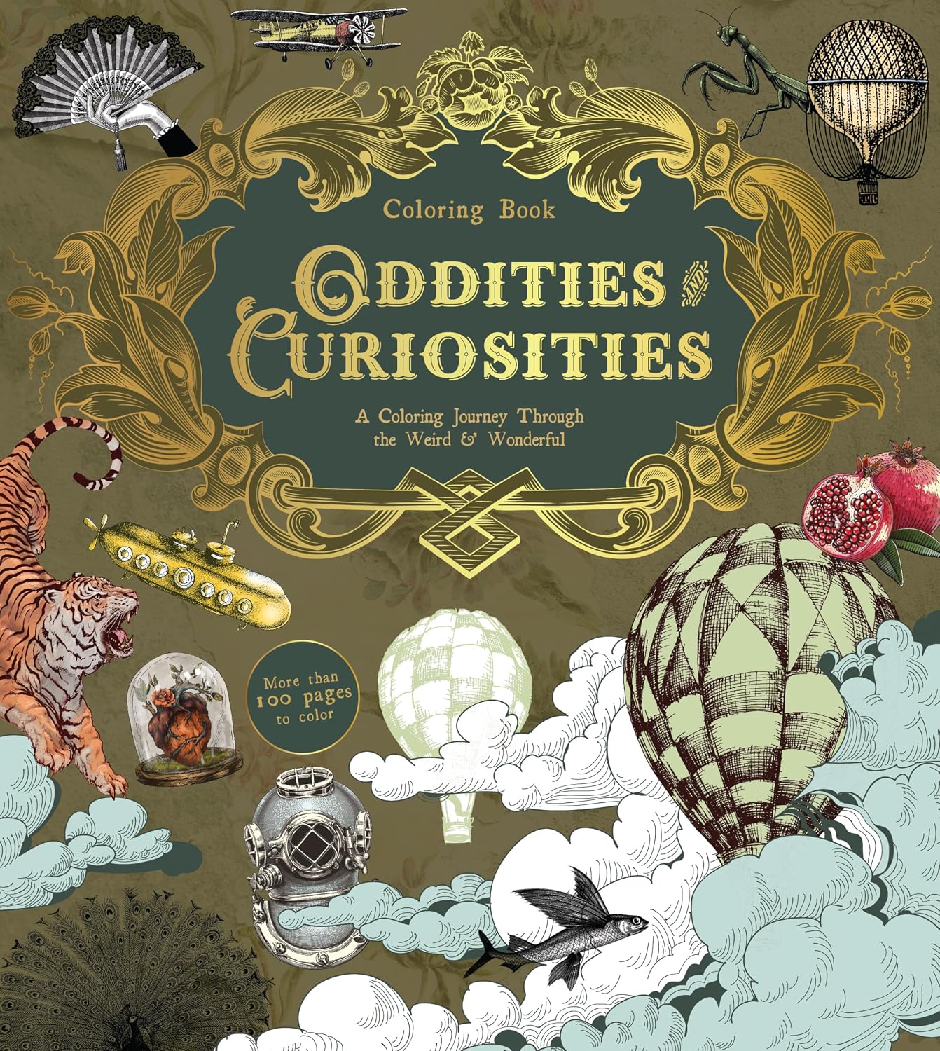 ODDITIES & CURIOSITIES COLORING BOOK