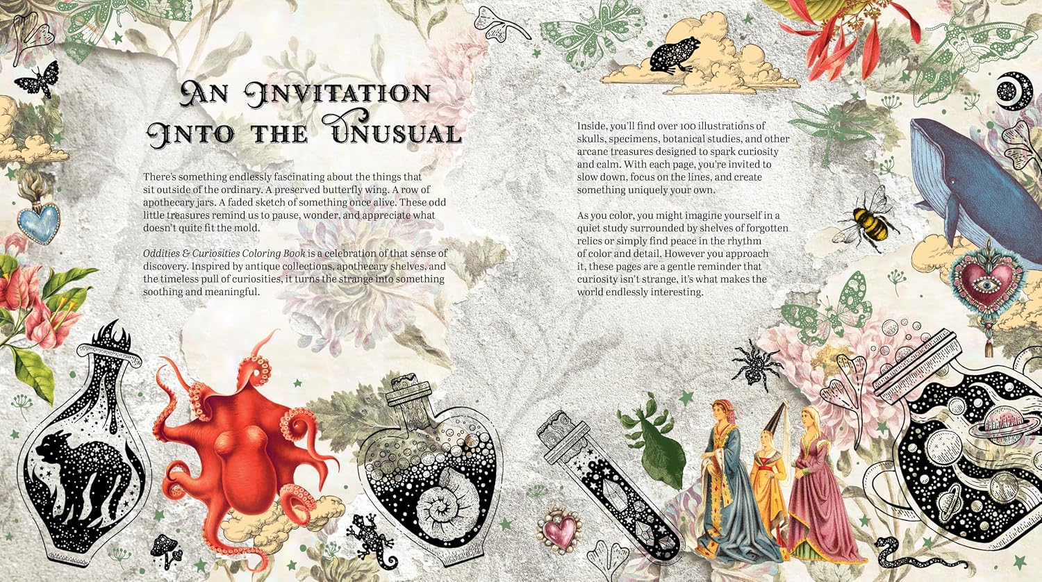 ODDITIES & CURIOSITIES COLORING BOOK