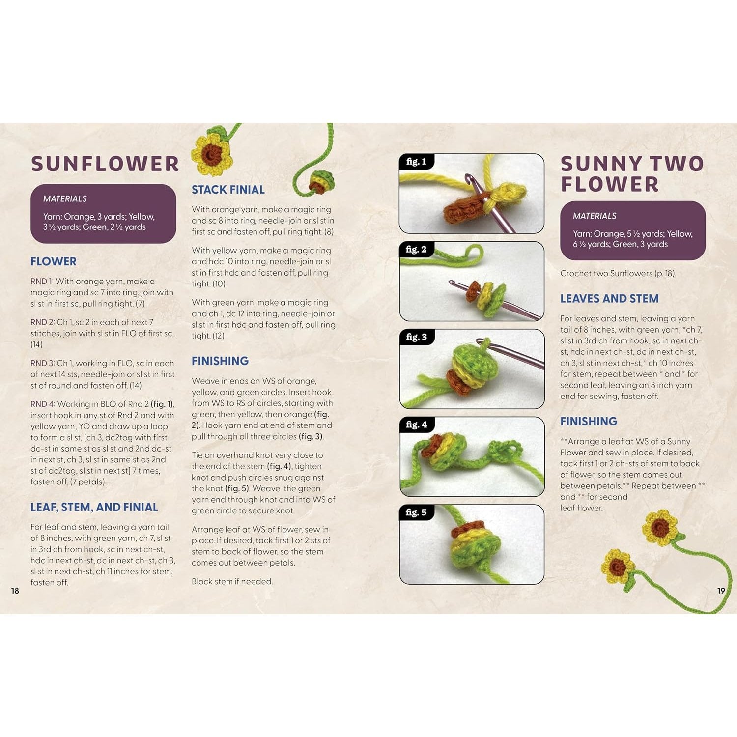 CROCHET BOTANICAL BOOKMARKS NATURE INSPIRED BLOOMS