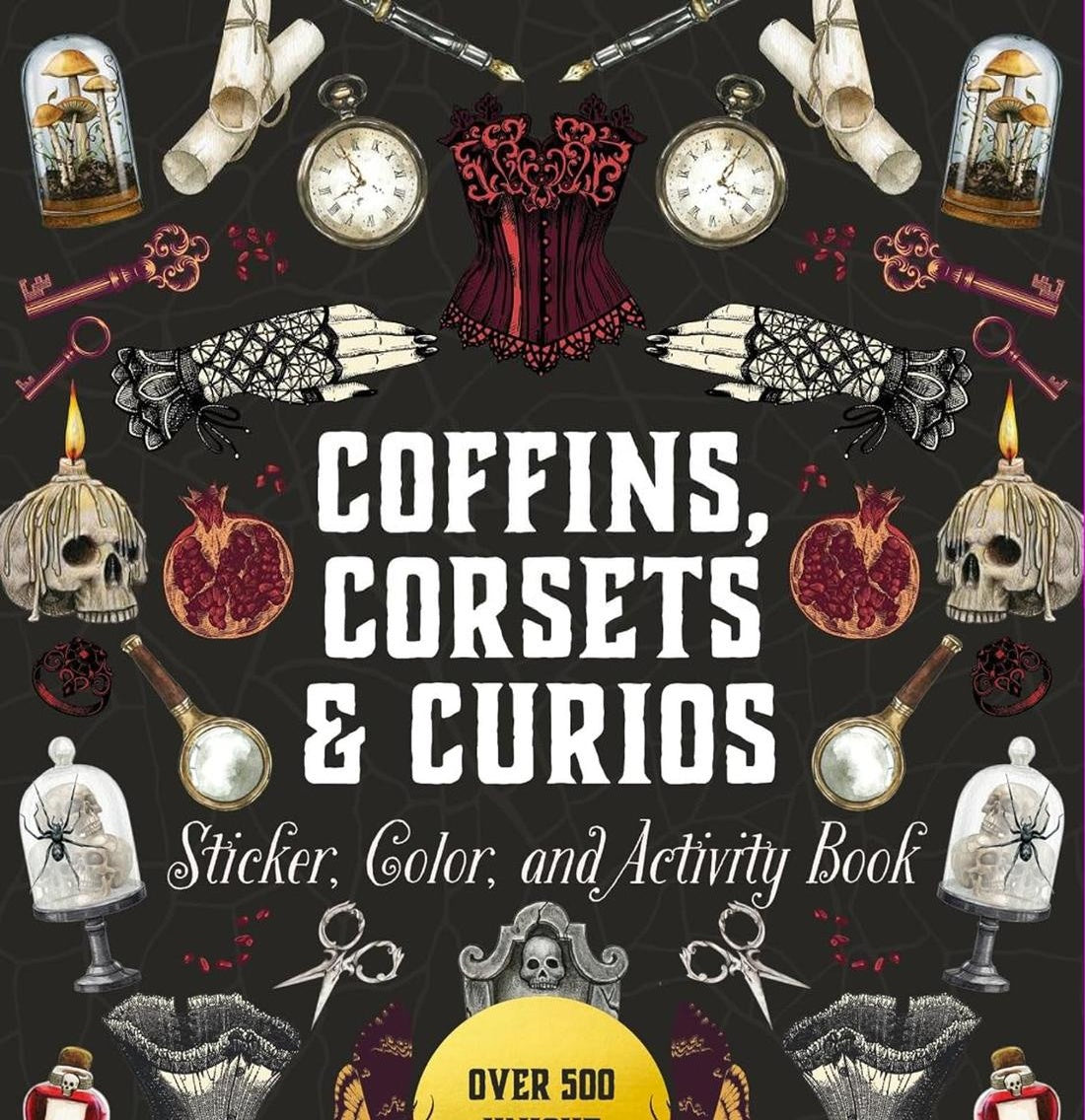 COFFINS, CORSETS & CURIOS STICKER, COLOR & ACTIVITY BOOK