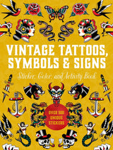 VINTAGE TATTOOS SYMBOLS SIGNS STICKER BOOK
