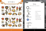 VINTAGE TATTOOS SYMBOLS SIGNS STICKER BOOK