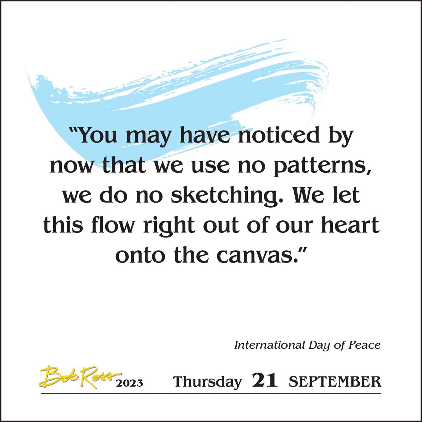 BOB ROSS: A HAPPY LITTLE DAY-TO-DAY