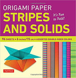 ORIGAMI PAPER STRIPES AND SOLIDS