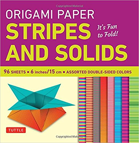 ORIGAMI PAPER STRIPES AND SOLIDS