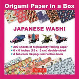 ORIGAMI PAPER IN A BOX JAPANESE WASHI 200 SHEETS
