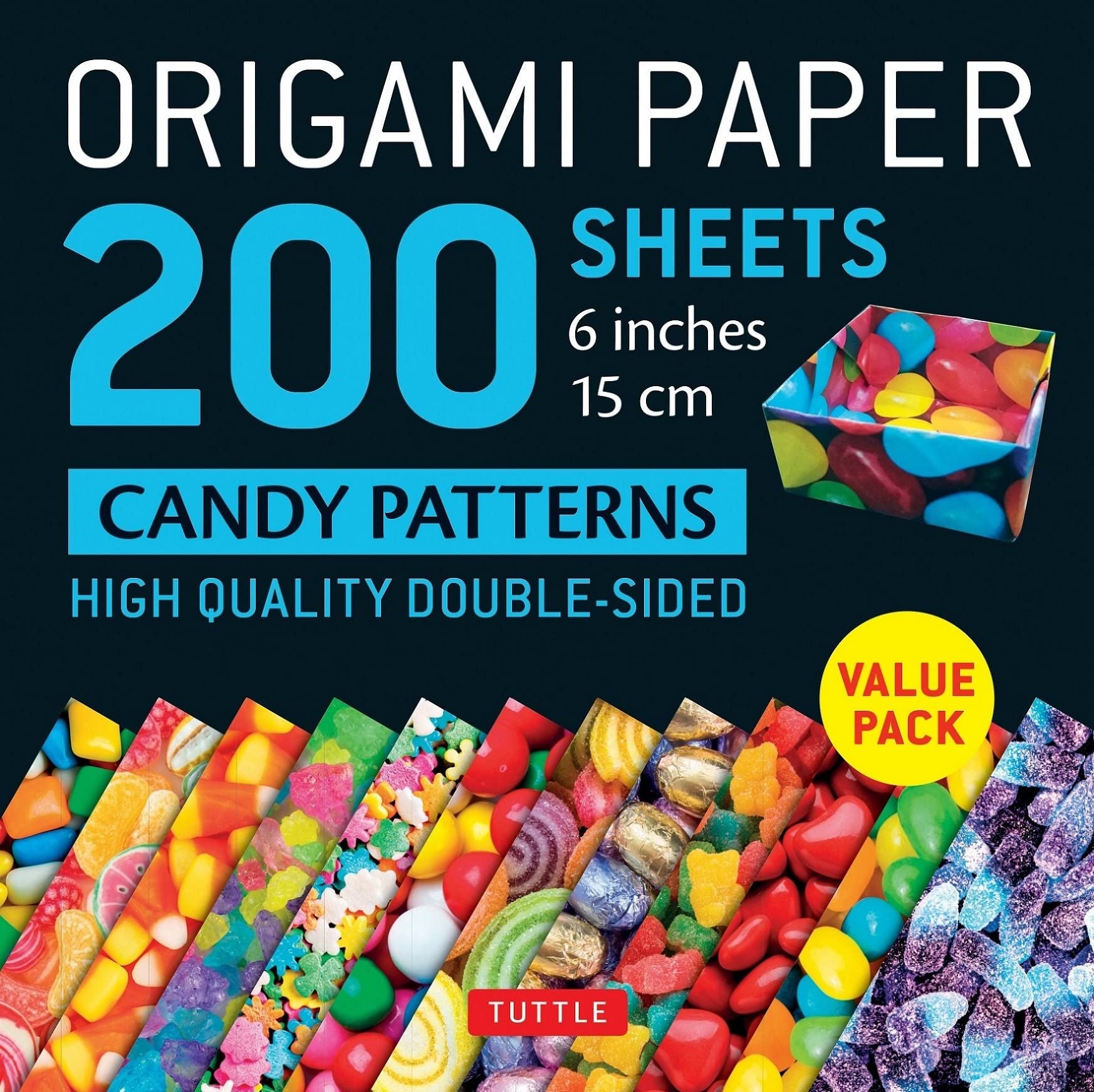 ORIGAMI PAPER 200 SHEETS CANDY 15CM
