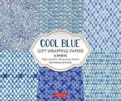 COOL BLUE WRAPPING PAPER 6 SH 45 X 61CM