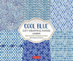 COOL BLUE WRAPPING PAPER 6 SH 45 X 61CM