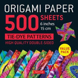 ORIGAMI TIE DYE PATTERNS 500 SHEETS 15CM
