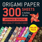 ORIGAMI PAPER JAPANESE DESIGNS 300 SHEETS 10CM