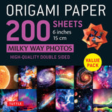 ORIGAMI PAPER 200 SHEETS MILKY WAY PHOTOS