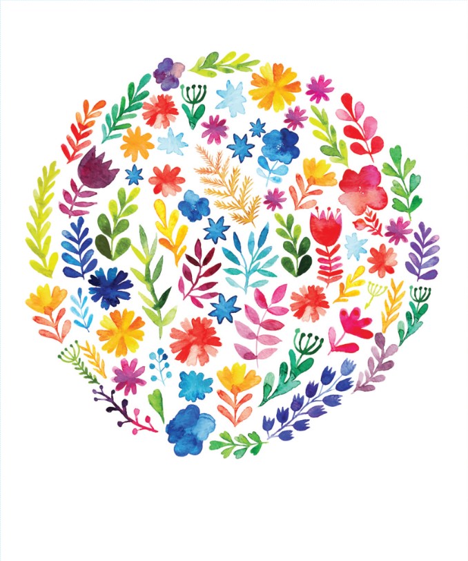 RAINBOW WATERCOLOUR 24 NOTE CARDS