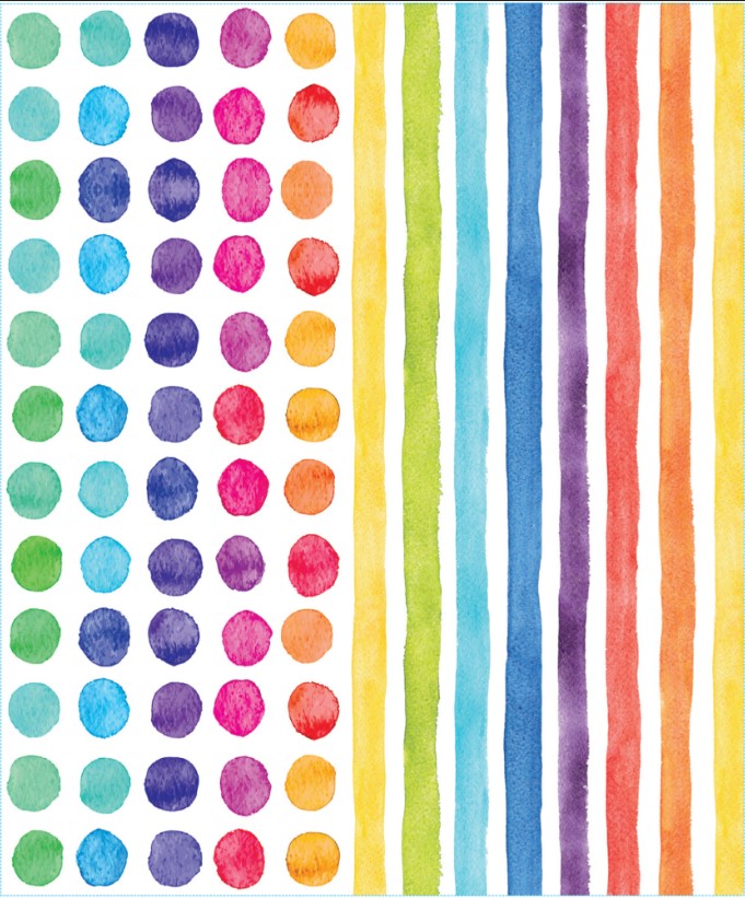 RAINBOW WATERCOLOUR 24 NOTE CARDS