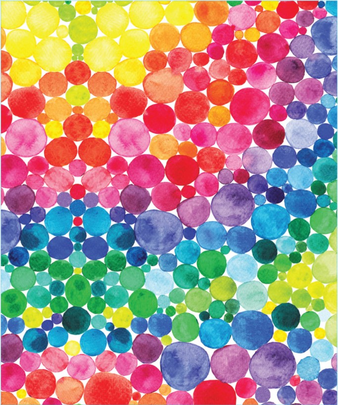 RAINBOW WATERCOLOUR 24 NOTE CARDS