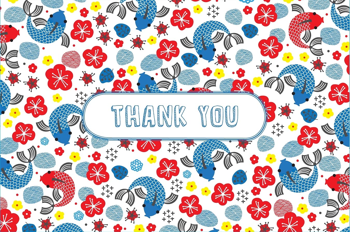 CHIYOGAMI 40 THANK YOU CARDS & ENVELOPES