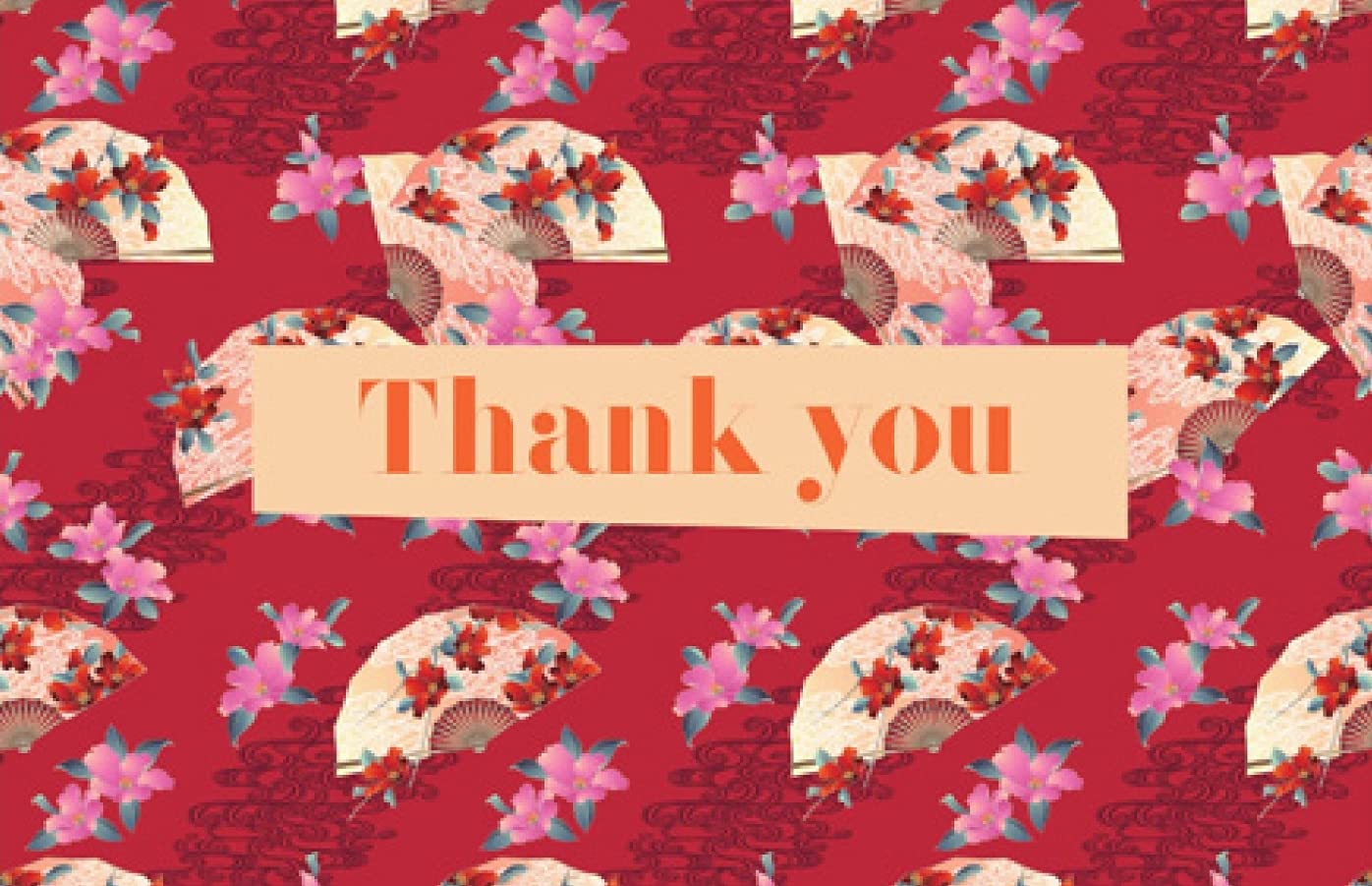 CHIYOGAMI 40 THANK YOU CARDS & ENVELOPES