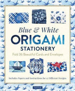 BLUE WHITE ORIGAMI STATIONERY KIT