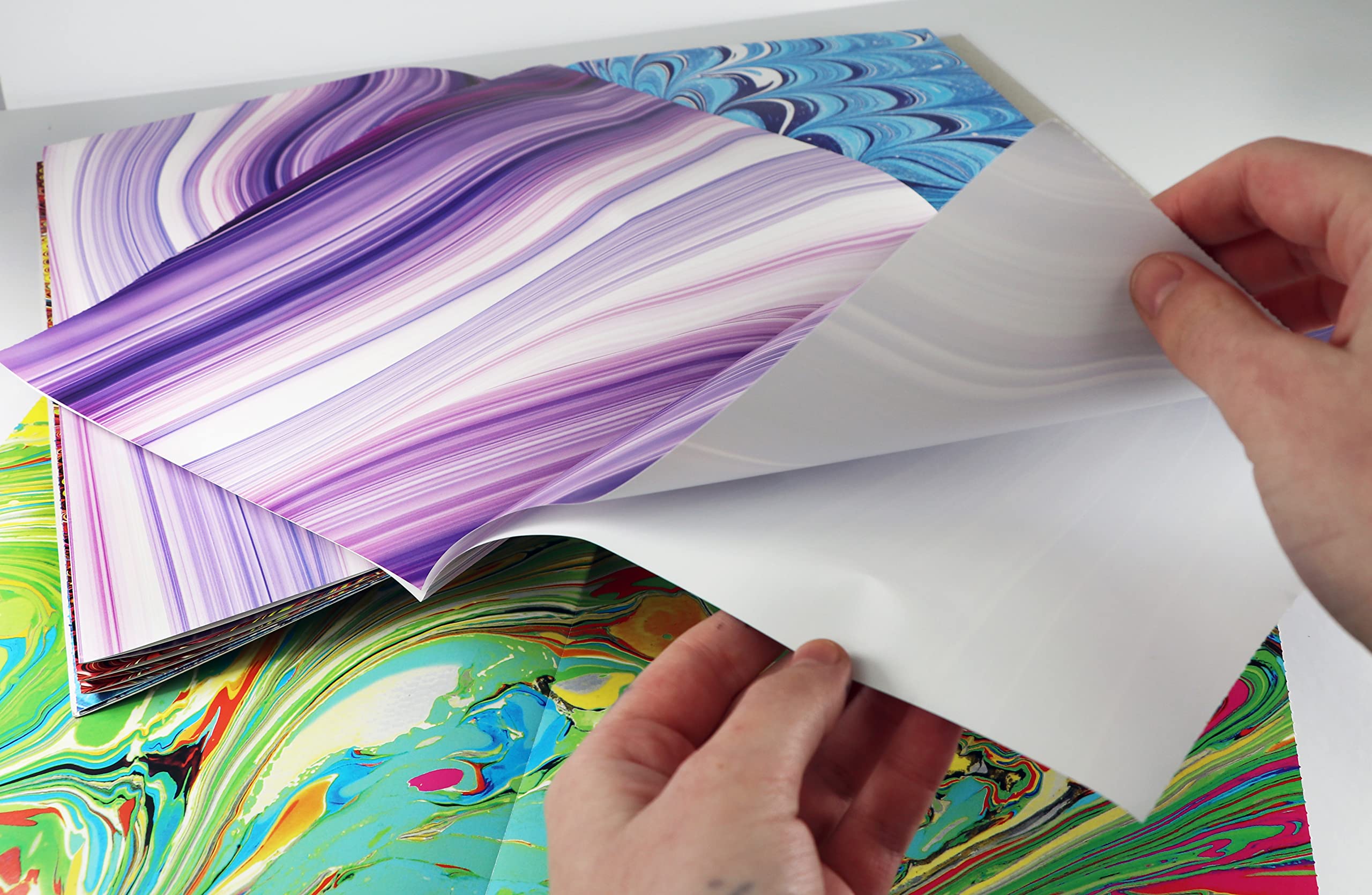 MARBLED PATTERNS WRAPPING PAPER