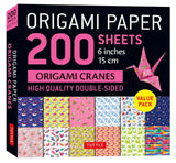 ORIGAMI PAPER CRANE 15CM 200 SHEETS