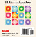ORIGAMI PAPER COLOUR BURSTS 1000 SHEETS 10CM