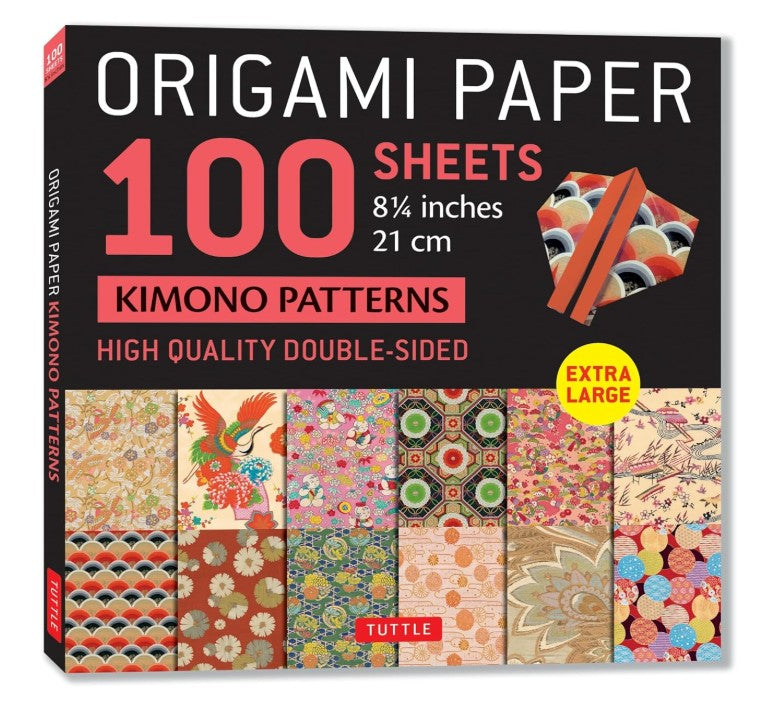 ORIGAMI PAPER JAPANESE KIMONO 100 SHEETS 21CM