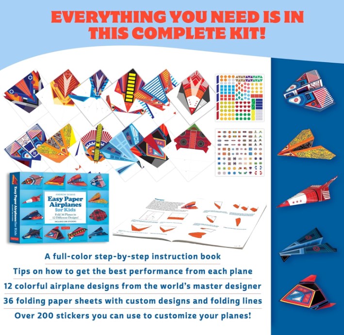 EASY PAPER AIRPLANES FOR KIDS KIT