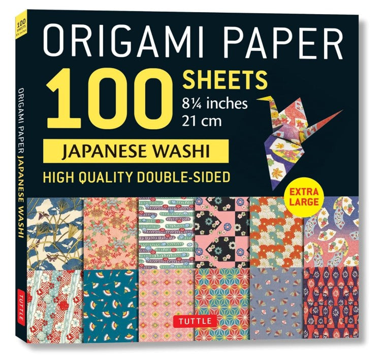 ORIGAMI PAPER JAPANESE WASHI 21CM 100 SHEETS