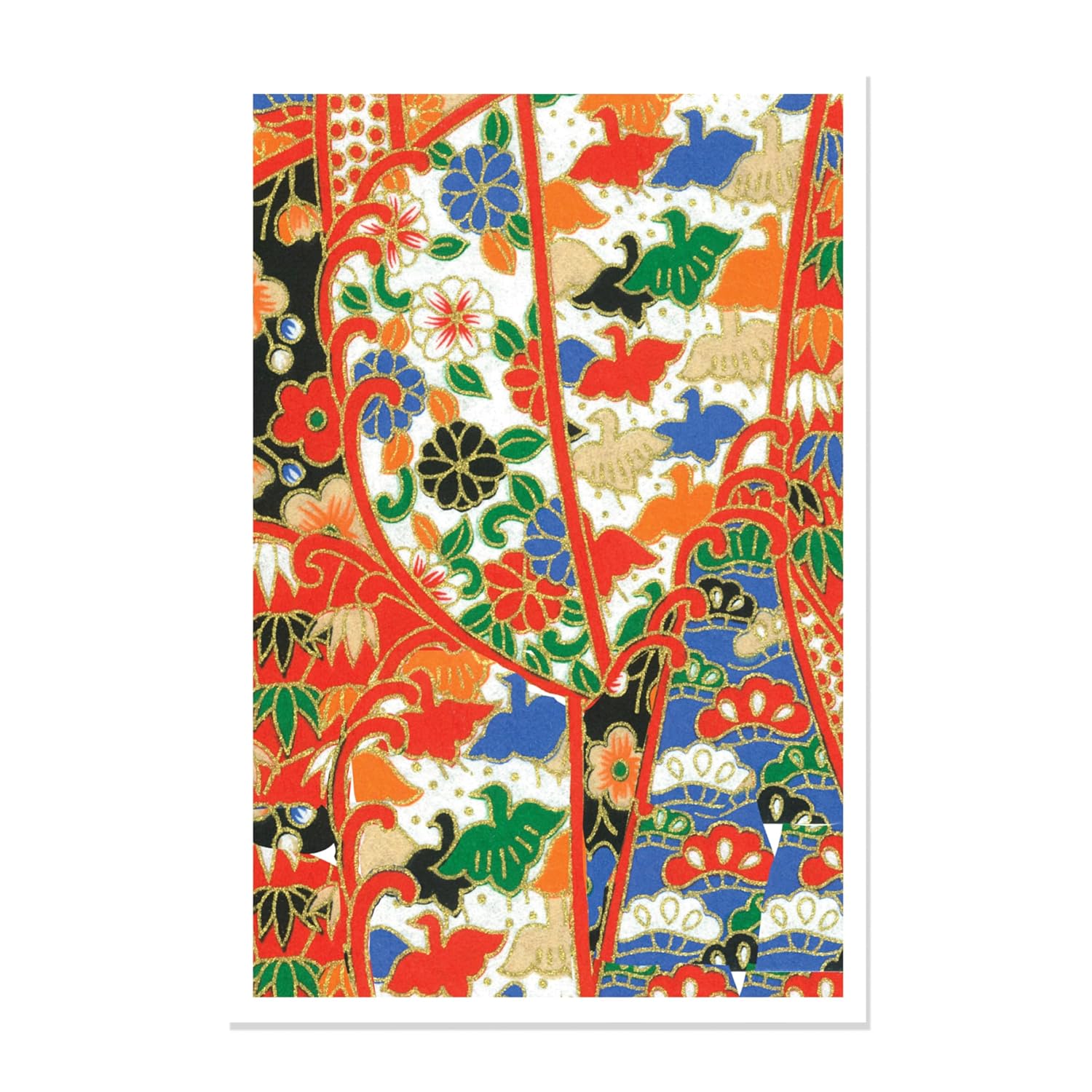 CHIYOGAMI FLOWERS EMBOSSED NOTE CARDS