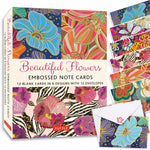 BEAUTIFUL FLOWERS: 12 EMBOSSED NOTE CARDS
