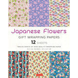 JAPANESE FLOWERS GIFT WRAPPING PAPER