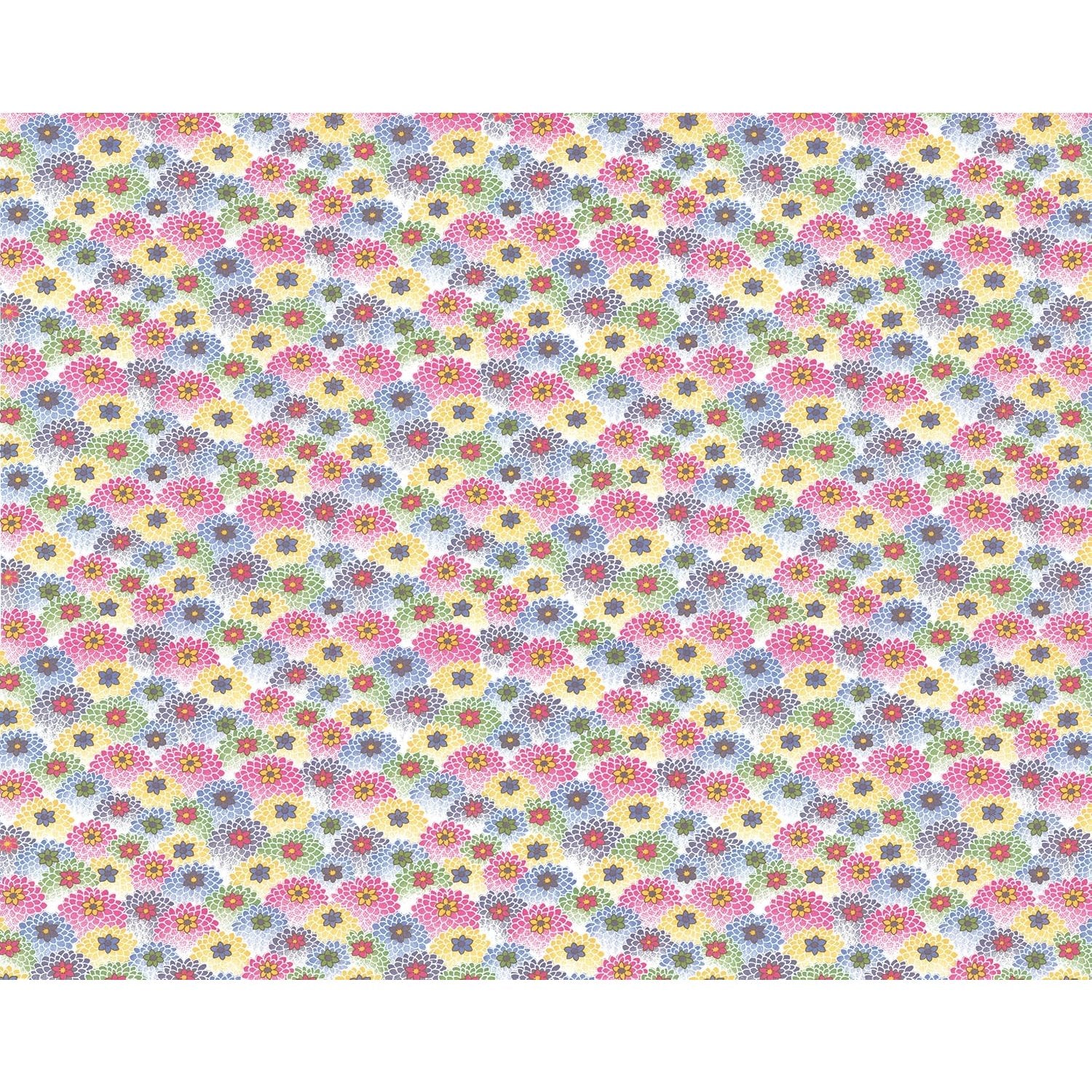 JAPANESE FLOWERS GIFT WRAPPING PAPER