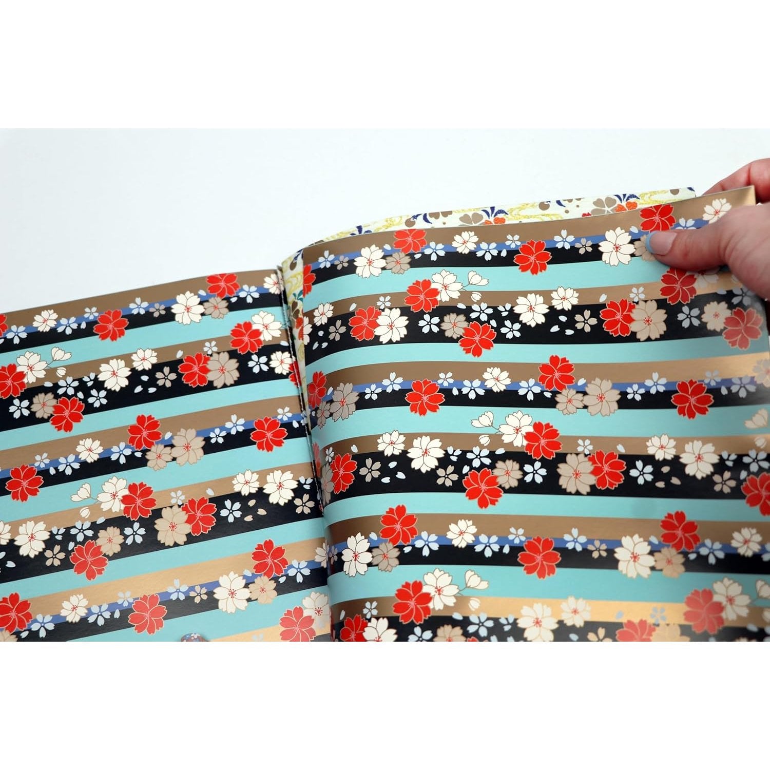 JAPANESE FLOWERS GIFT WRAPPING PAPER