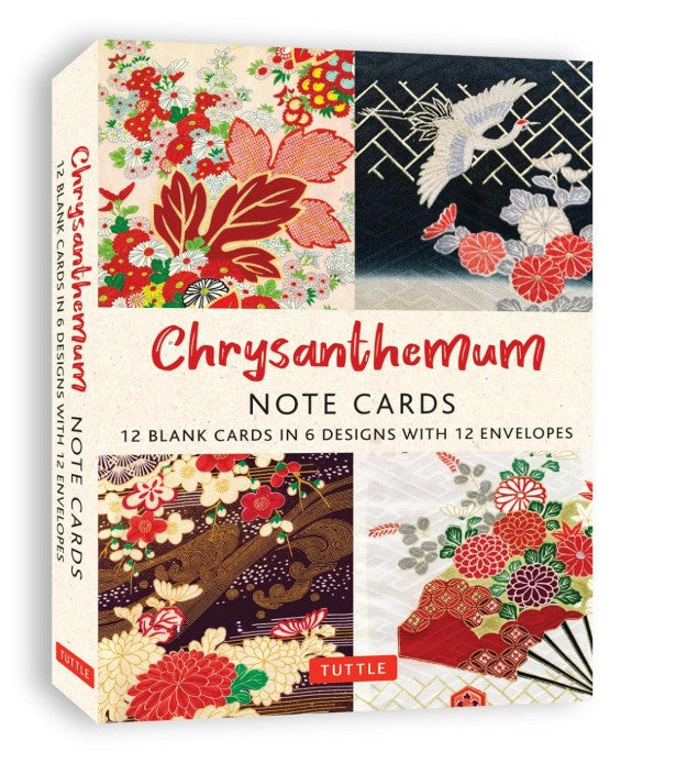 CHRYSATHEMUMS 12 NOTE CARDS