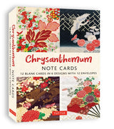 CHRYSATHEMUMS 12 NOTE CARDS