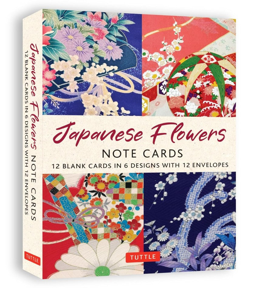 JAPANESE FLOWERS 12 NOTE CARDS