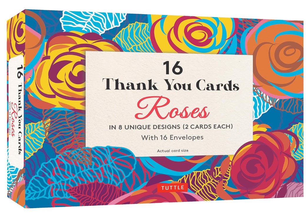 THANK YOU CARDS ROSES 16