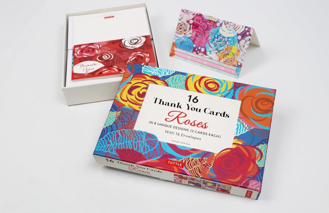 THANK YOU CARDS ROSES 16