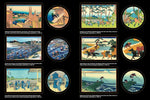 HOKUSAI PRINTS STICKER BOOK
