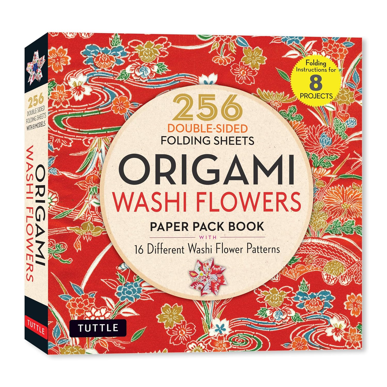 ORIGAMI WASHI FLOWERS PAPER PACK BOOK