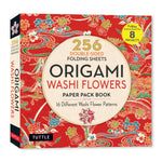 ORIGAMI WASHI FLOWERS PAPER PACK BOOK
