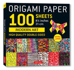 ORIGAMI PAPER MODERN ART 100 SHEETS 21CM