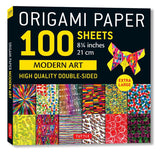 ORIGAMI PAPER MODERN ART 100 SHEETS 21CM