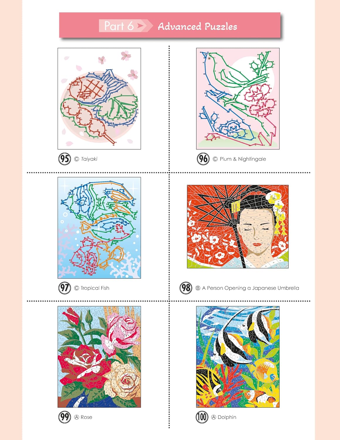 ART PUZZLES COLOUR BY NUMBERS